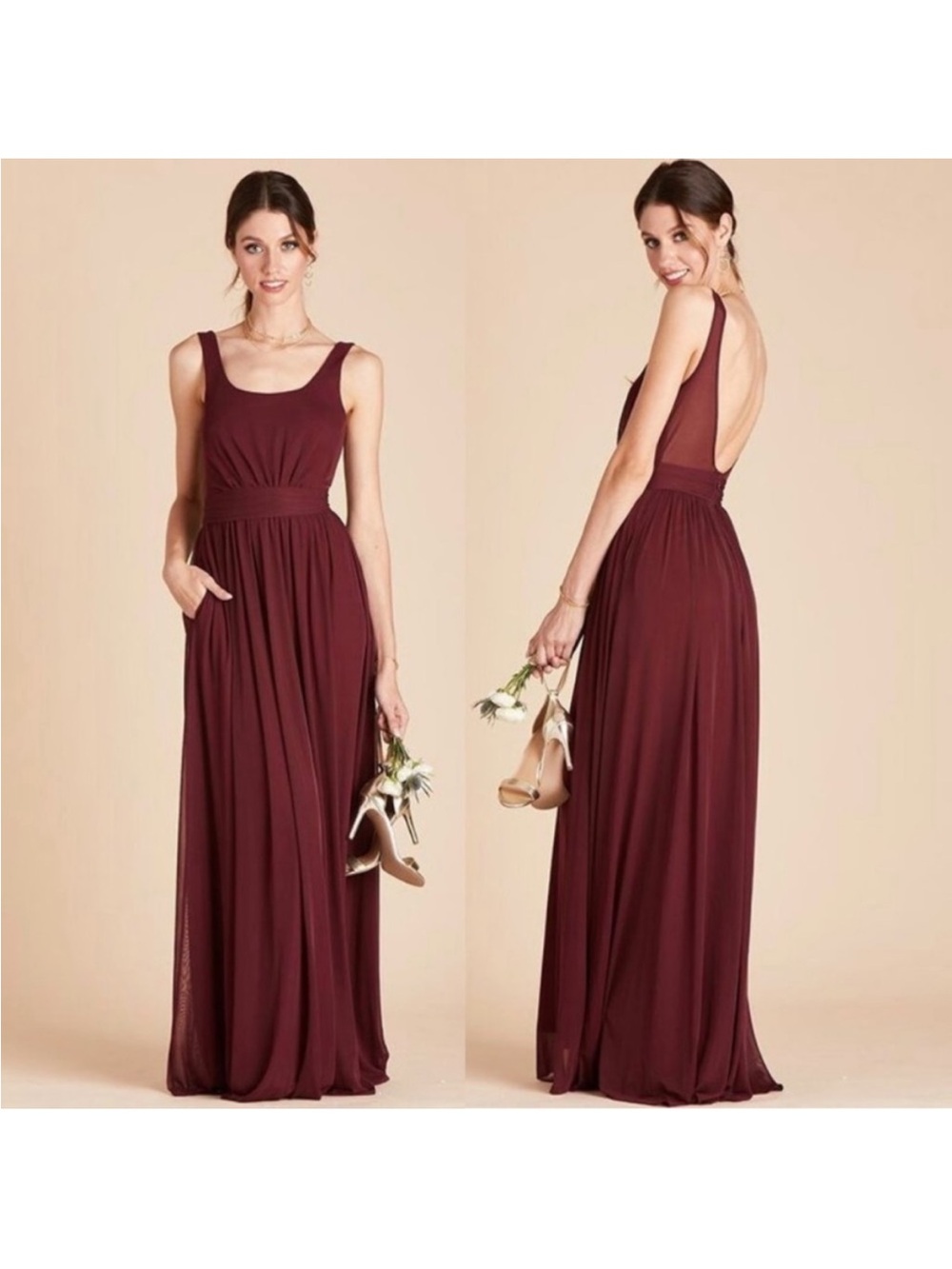 Birdy Grey Jan Sleeveless Maxi Dress in Wine